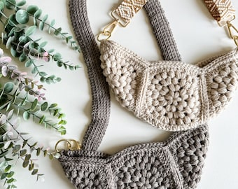 CROCHET PATTERN & VIDEO/ Granny Square Crossbody Bag Crochet Pattern, granny bag, easy crochet, festival bag, crochet purse, summer crochet