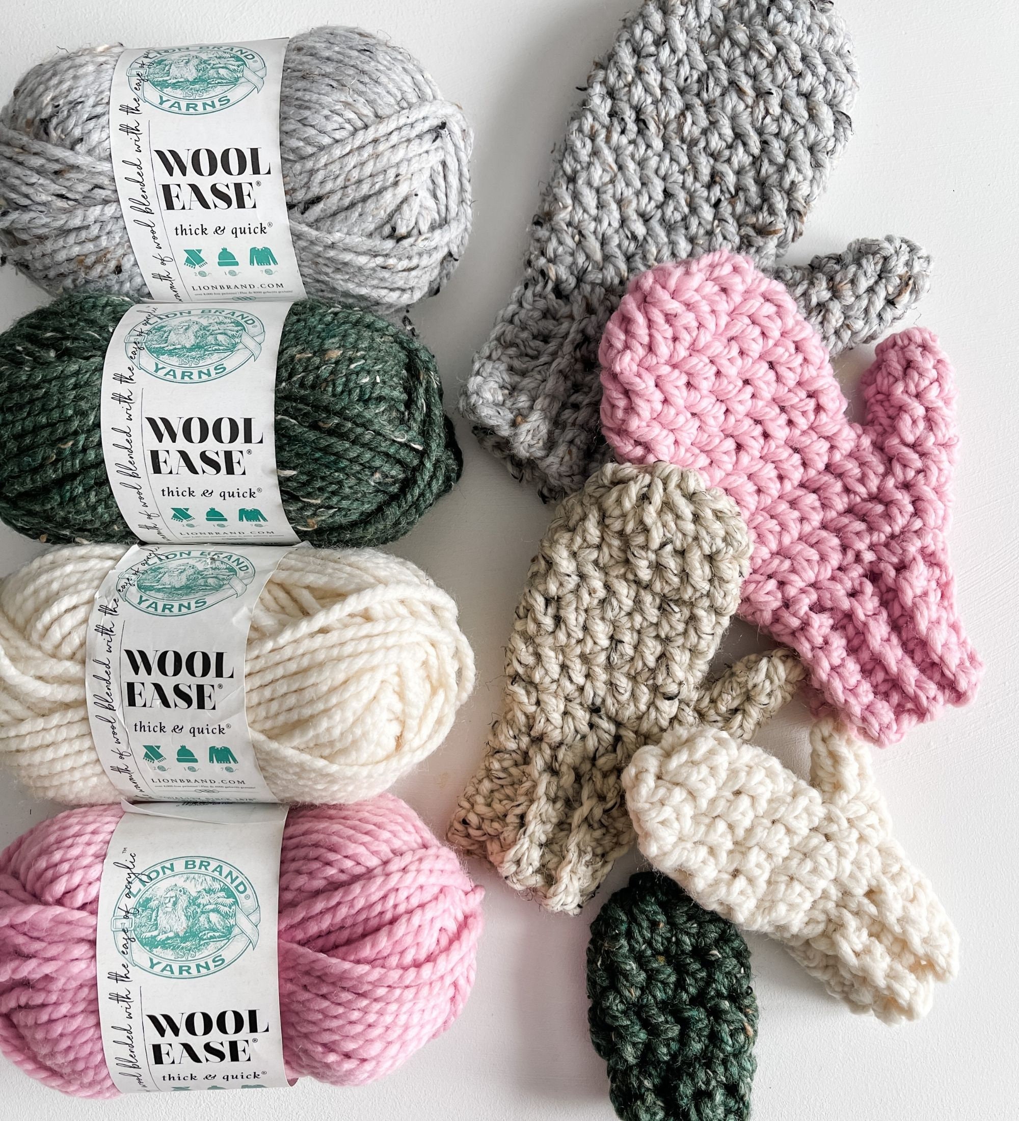 wool ease thick and quick mittens