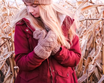 CROCHET PATTERN / Braided Crochet Mittens