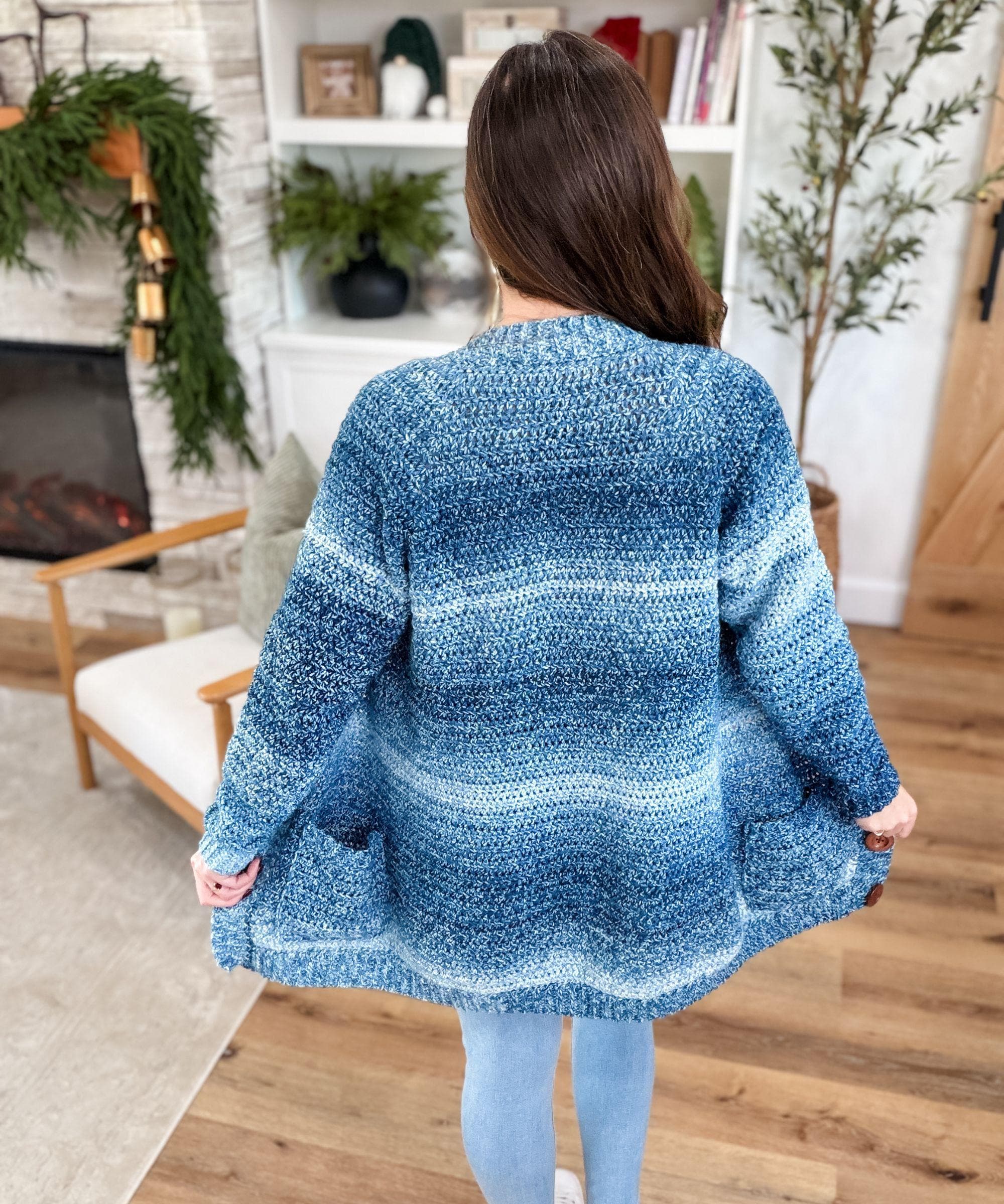 CROCHET PATTERN & VIDEO/ Everyday Ragg Cardigan, Oversized