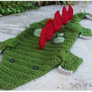 CROCHET PATTERN Stegosaurus Blanket Dino Blanket Pattern Bulky & Quick Stegosaurus Blanket Crochet Pattern MJ's Off The Hook Designs image 5