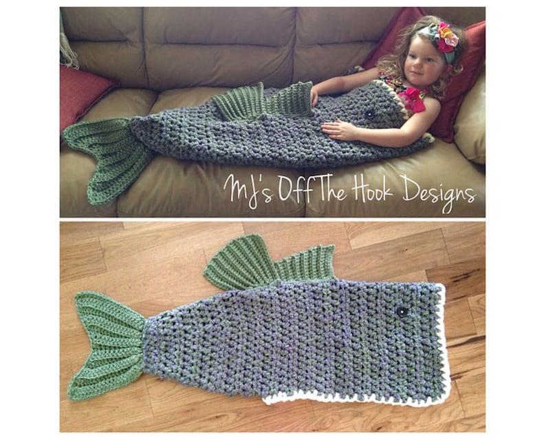 CROCHET PATTERN Large Mouth Bass Blanket Crochet Pattern for Bass Fish Large Mouth Bass Blanket Crochet Pattern MJ's Off The Hook Design image 3