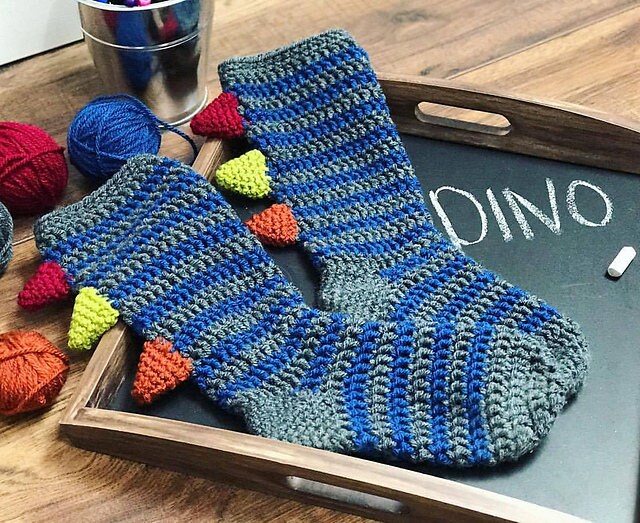 CROCHET PATTERN Dino Hoodie and Crochet Socks Dino Crochet | Etsy