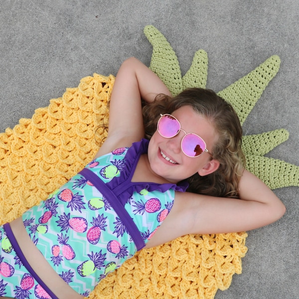 CROCHET PATTERN Pineapple Blanket Cocoon / crochet pineapple / pineapple rug / pineapple cocoon / pineapple blanket / pineapple sleeping bag