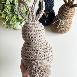 CROCHET PATTERN/ Rustic Farmhouse Bunny, Bunny Crochet Pattern, Easter Crochet Pattern image 9