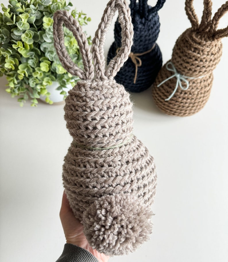 CROCHET PATTERN/ Rustic Farmhouse Bunny, Bunny Crochet Pattern, Easter Crochet Pattern image 9