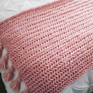 CROCHET PATTERN / Plush & Posh Pillow and Blanket Set image 8