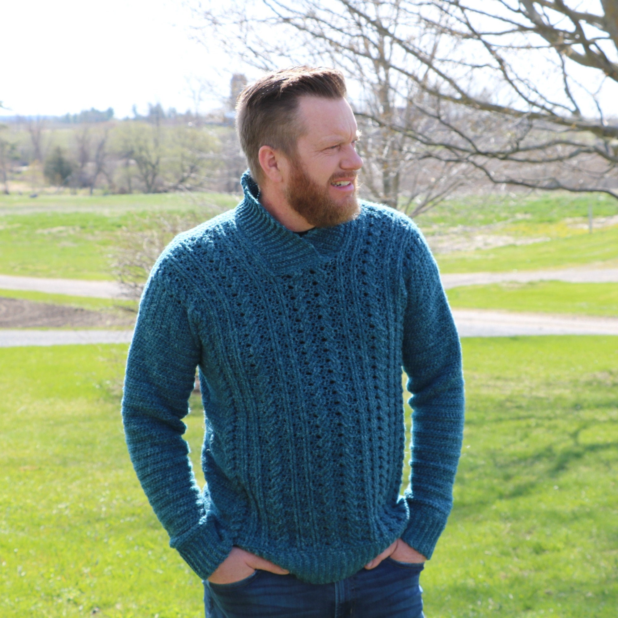 CROCHET PATTERN / Dapper Dad Pullover / PDF Digital Download / - Etsy ...