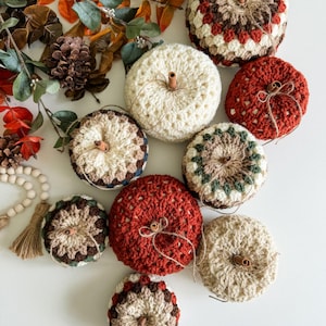 CROCHET PATTERN/ Fall For Granny Pumpkins, Crochet Pumpkin Pattern, Easy Crochet Pumpkins, Granny Stitch Crochet Pumpkins