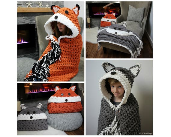 Fox blanket crochet pattern sale