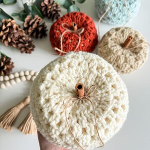 CROCHET PATTERN/ Fall For Granny Pumpkins, Crochet Pumpkin Pattern, Easy Crochet Pumpkins, Granny Stitch Crochet Pumpkins image 5