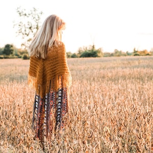 CROCHET PATTERN / Boho Sunset Shawl image 6