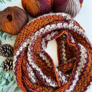 CROCHET PATTERN & VIDEO/ Chunky Suzette Infinity Scarf, Crochet Scarf ...