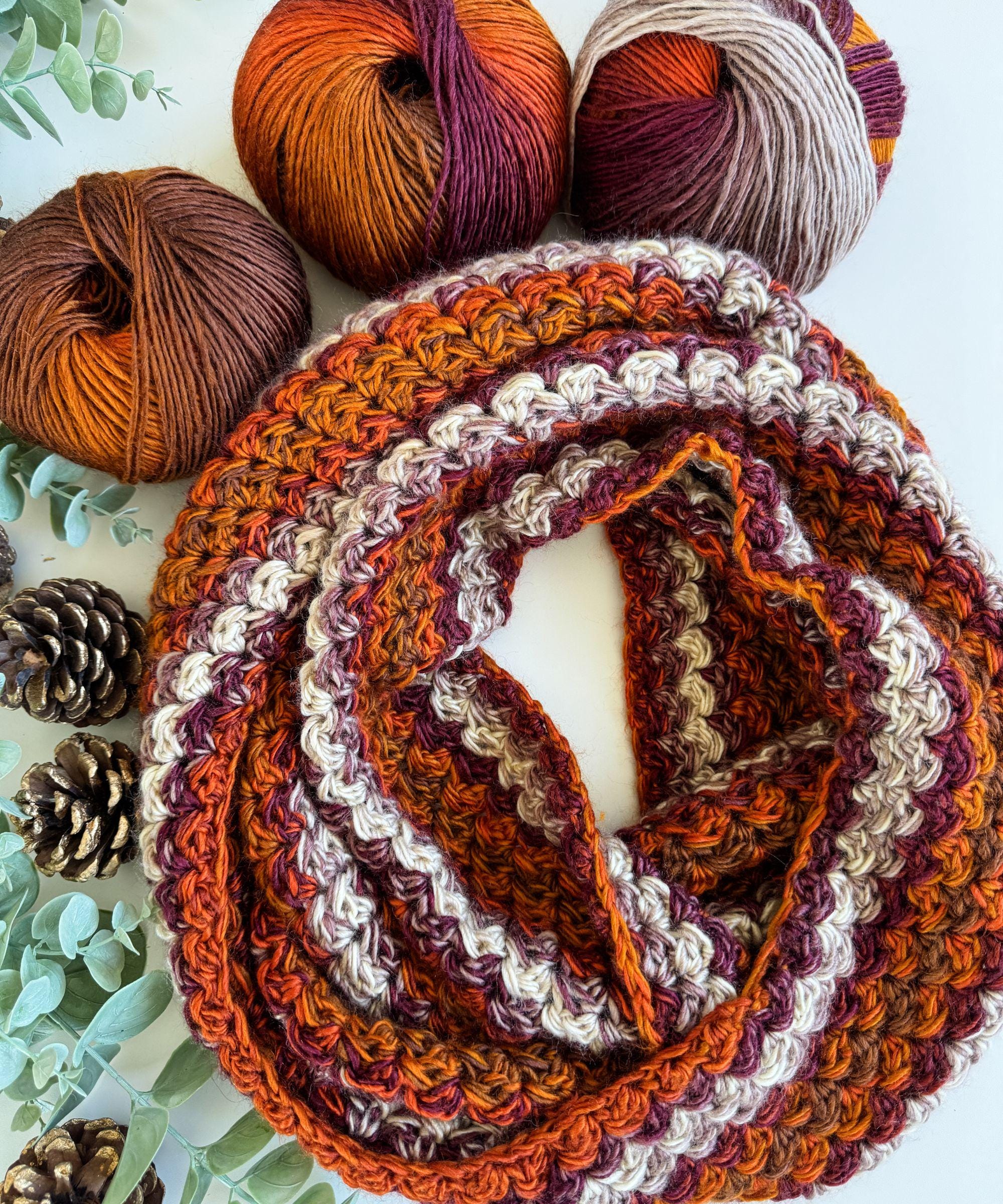 CROCHET PATTERN & VIDEO/ Chunky Suzette Infinity Scarf, Crochet Scarf ...