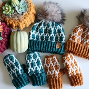 CROCHET PATTERN / Modish Mosaic Mittens image 9