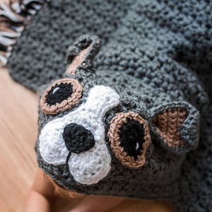 CROCHET PATTERN / Hooded Dog Blanket image 8