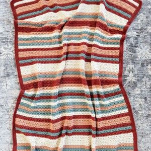 CROCHET PATTERN/ Star Stitch Striped Crochet Blanket Pattern, Sahara Stripes Blanket Pattern, Star Stitch Blanket Pattern image 8
