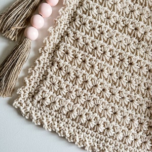 CROCHET BLANKET PATTERN Chunky Star Stitch Crochet Blanket image 9