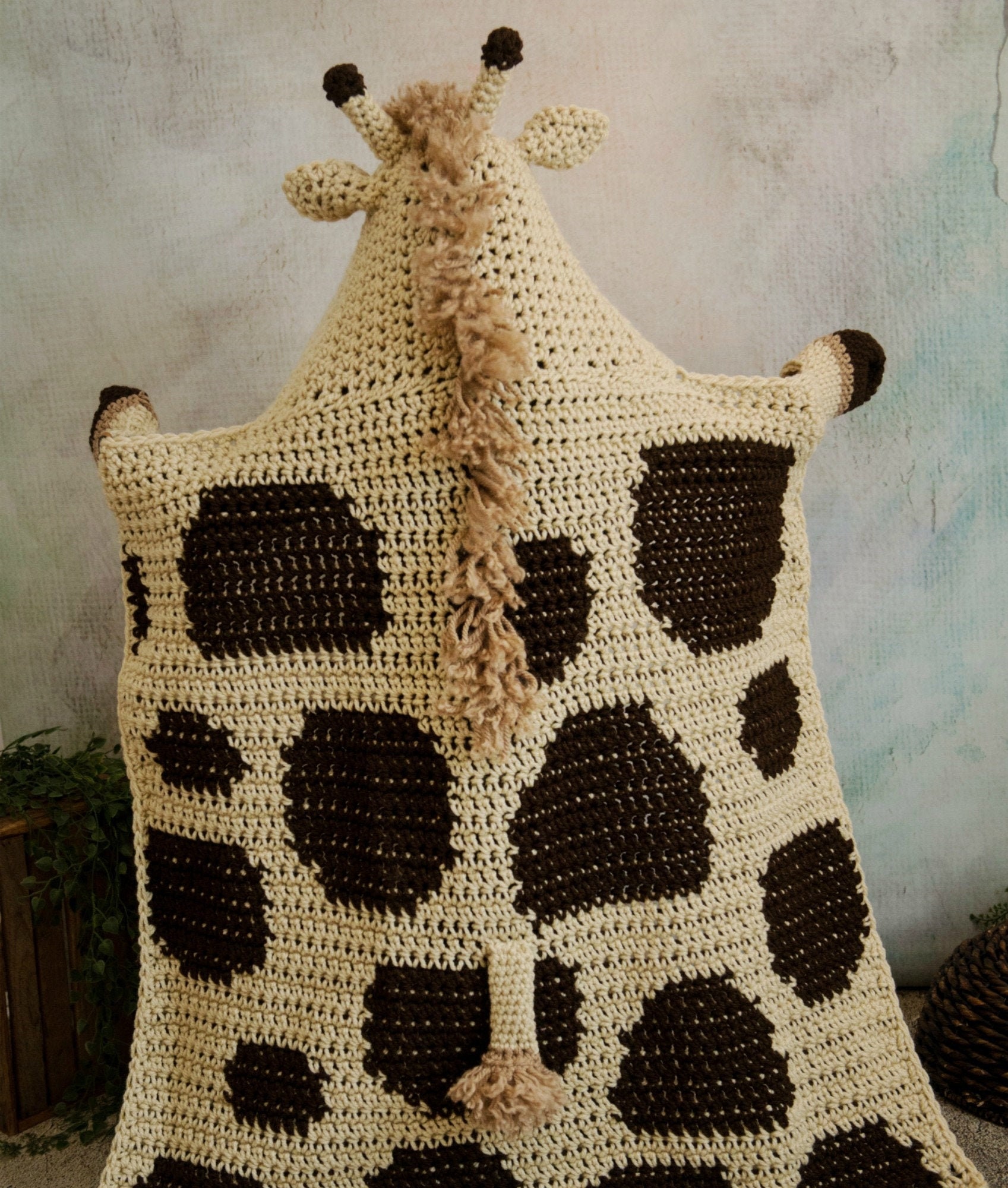 Giraffe crochet pattern blanket hotsell