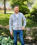 CROCHET PATTERN & VIDEO\/ Cobblestone Men's Cardigan, Cardigan Pattern, Cozy Cardigan, Sizes Xs-5X, Pdf, Men's Crochet product logo