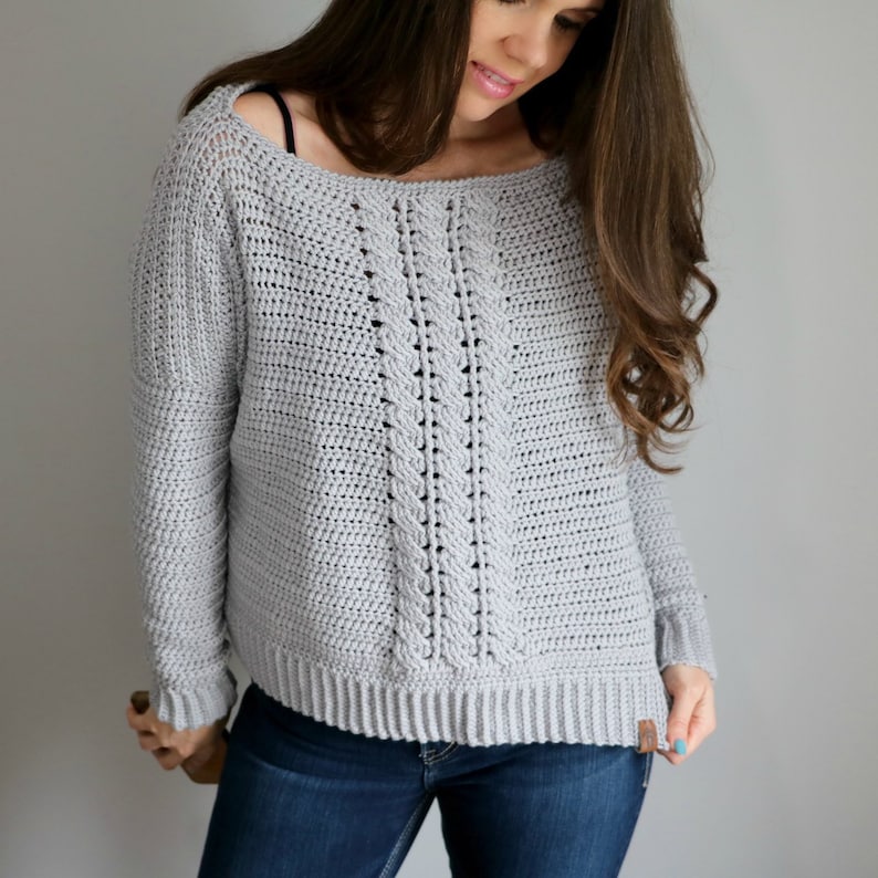 CROCHET PATTERN Pullover Top Crochet Pattern for Pullover Sweater Spring Fever Pullover Crochet Pattern by Sentry Box Designs image 2