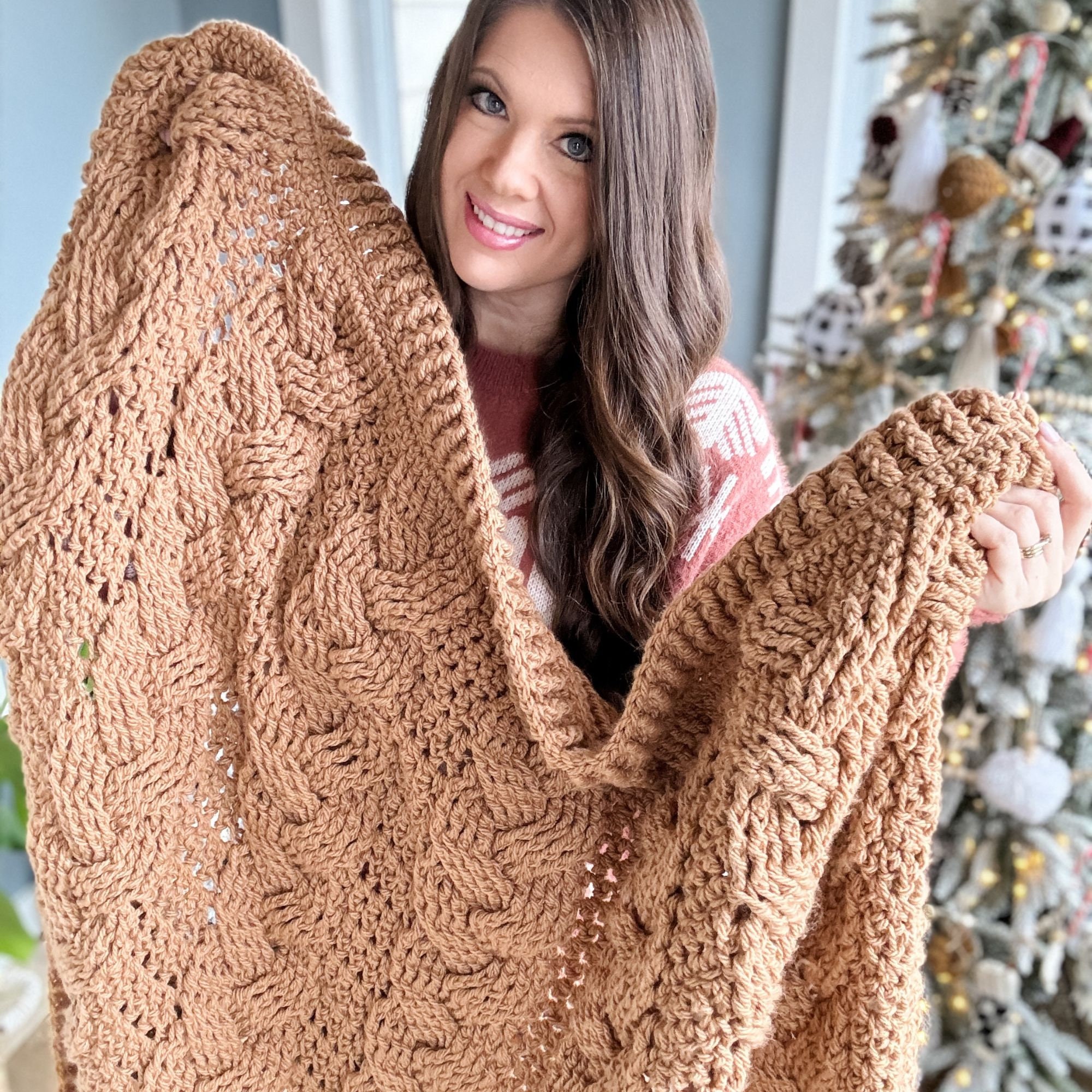 19 Cozy Cable Blanket Crochet Patterns to Make: Update Your Home - A More  Crafty Life