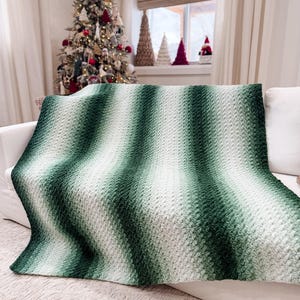 CROCHET PATTERN & VIDEO/ The 2-Day Throw Blanket, Easy Crochet Blanket, Beginner Pattern, Pdf, Quick Crochet Pattern, Chunky Blanket image 12