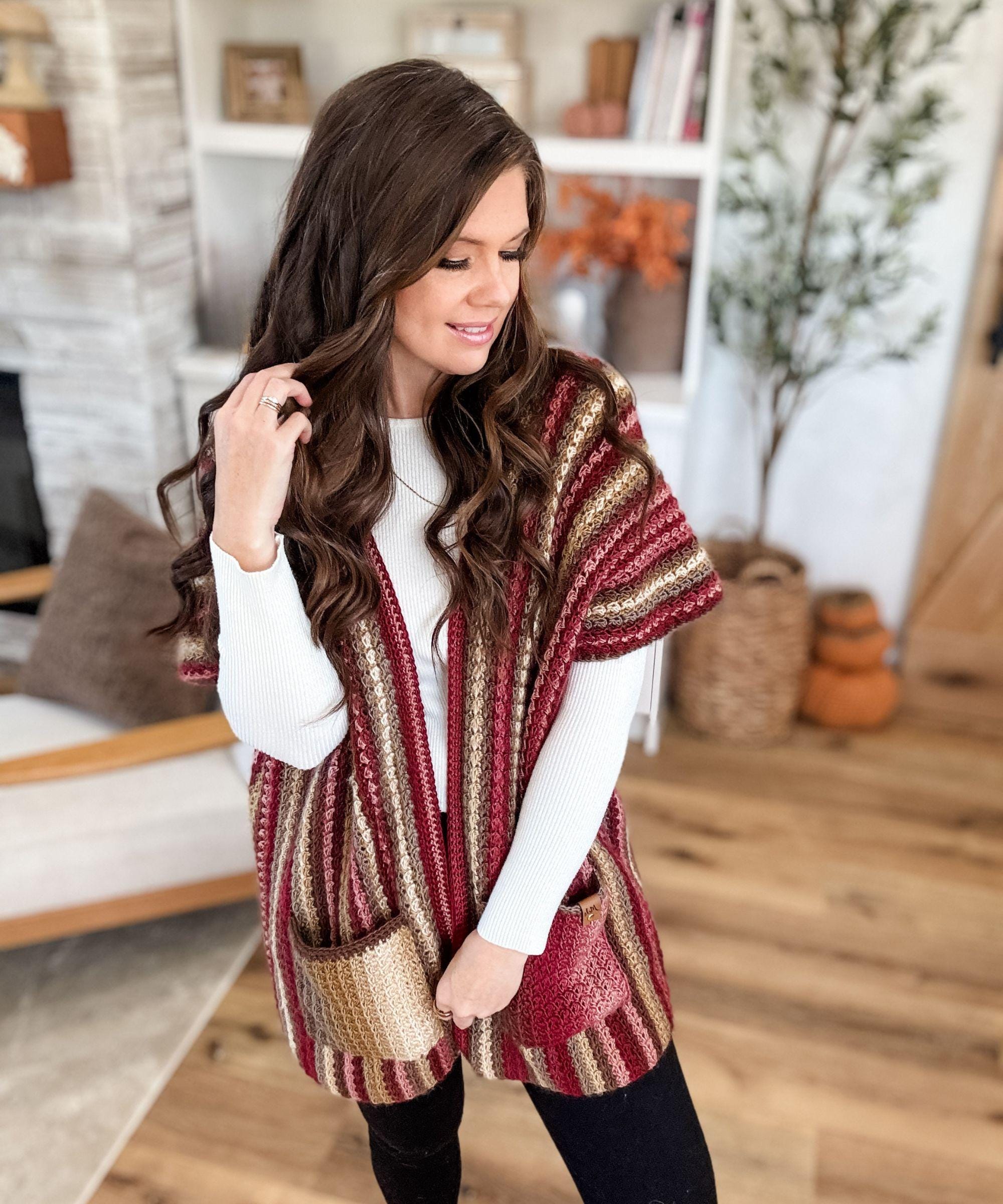 shawl type cardigan
