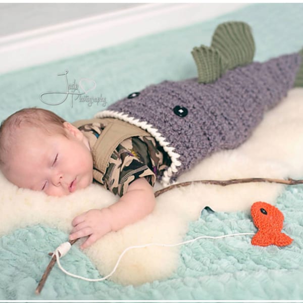 CROCHET PATTERN Large Mouth Bass Blanket - Crochet Pattern for Bass Fish - Large Mouth Bass Blanket Crochet Pattern MJ's Off The Hook Design