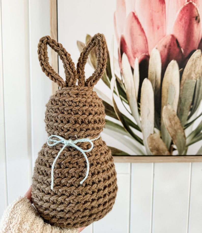 CROCHET PATTERN/ Rustic Farmhouse Bunny, Bunny Crochet Pattern, Easter Crochet Pattern Bild 6