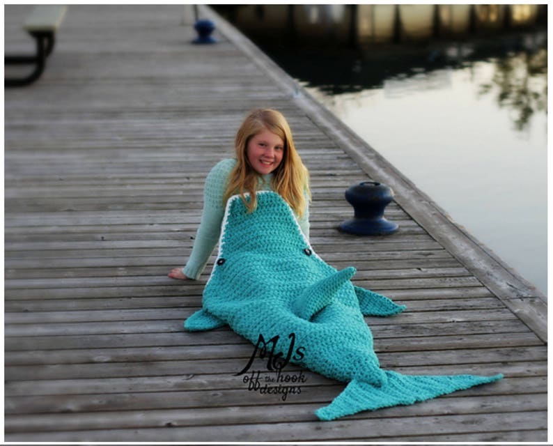 CROCHET PATTERN Dolphin Blanket Crochet Pattern for Dolphin Blanket Soft & Cozy Dolphin Blanket Crochet Pattern image 6