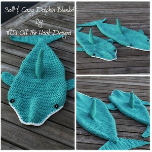 CROCHET PATTERN Dolphin Blanket Crochet Pattern for Dolphin Blanket Soft & Cozy Dolphin Blanket Crochet Pattern image 7