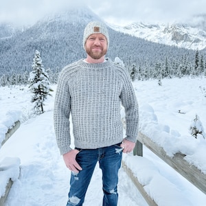 Crochet textured cable hat and mitten pattern for women,baby men and children