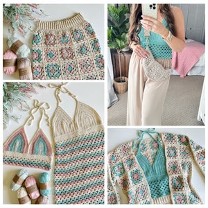 CROCHET PATTERN / Summertime Granny Style Collection Ebook Crochet Patterns image 1