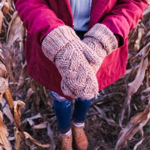 CROCHET PATTERN / Braided Crochet Mittens image 2