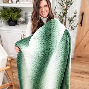 CROCHET PATTERN & VIDEO/ The 2-Day Throw Blanket, Easy Crochet Blanket, Beginner Pattern, Pdf, Quick Crochet Pattern, Chunky Blanket image 9