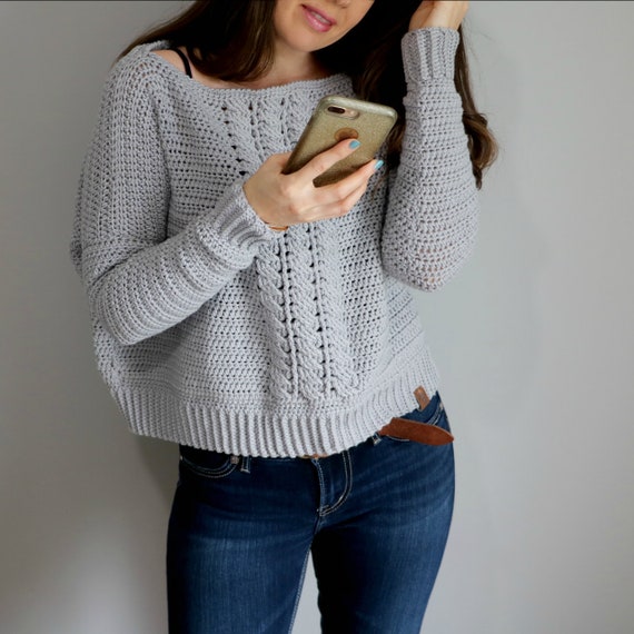 Boyfriend sweater cheap crochet pattern