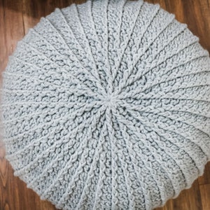 CROCHET PATTERN Floor Pouf pdf digital download image 10