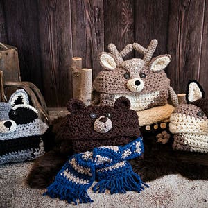 CROCHET PATTERN Woodland Deer Blanket Hooded Woodland Deer Blanket Crochet Pattern MJ's Off The Hook Design image 9