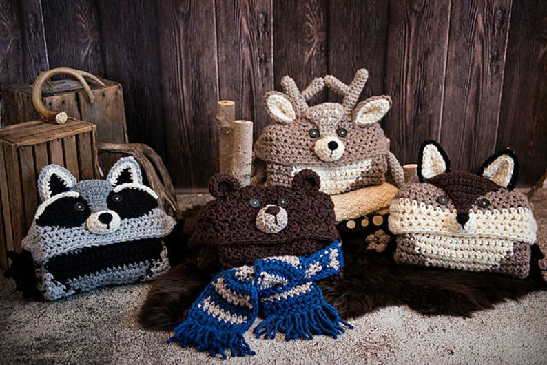 CROCHET PATTERN Woodland Deer Blanket Hooded Woodland Deer Blanket Crochet Pattern MJ's Off The Hook Design image 9