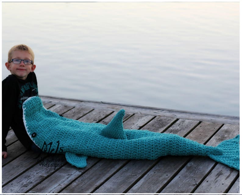 CROCHET PATTERN Dolphin Blanket Crochet Pattern for Dolphin Blanket Soft & Cozy Dolphin Blanket Crochet Pattern image 9