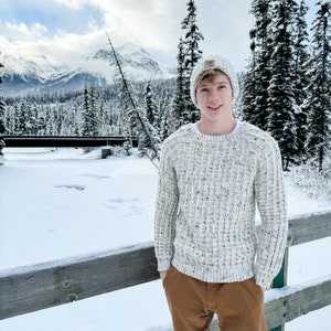 Crochet textured cable hat and mitten pattern for women,baby men and children