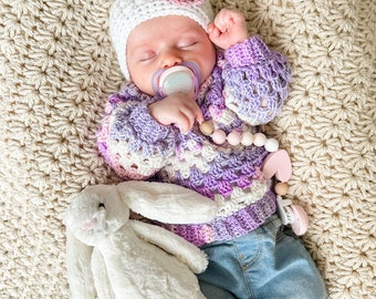 CROCHET SWEATER PATTERN / Mini Pop Pullover, seamless crochet sweater for babies and children