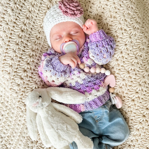 CROCHET SWEATER PATTERN / Mini Pop Pullover, seamless crochet sweater for babies and children