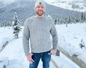 CROCHET PATTERN/ Winter Wonder Cable Pullover, crochet men's sweater, Unisex crochet sweater, Crochet Cable Sweater Pattern