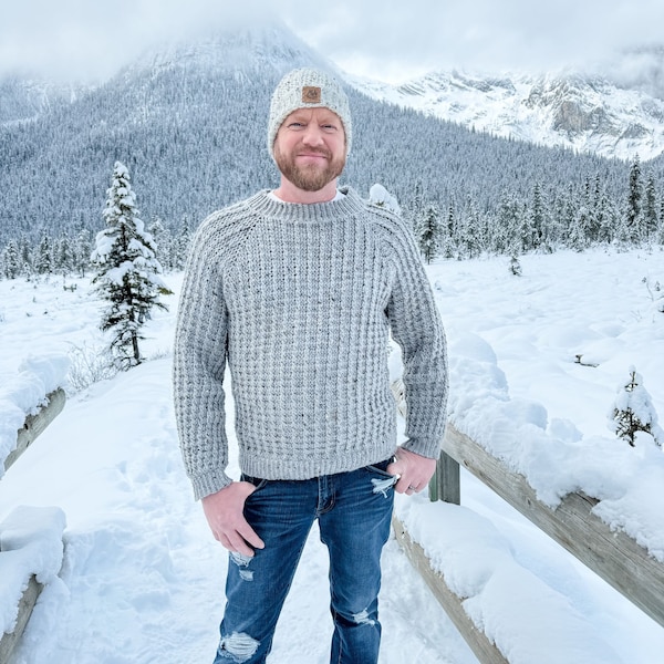 CROCHET PATTERN/ Winter Wonder Cable Pullover, crochet men's sweater, Unisex crochet sweater, Crochet Cable Sweater Pattern