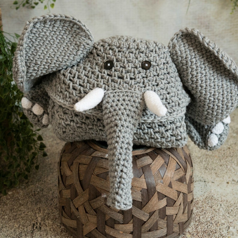 CROCHET PATTERN Hooded Elephant Blanket Etsy Canada