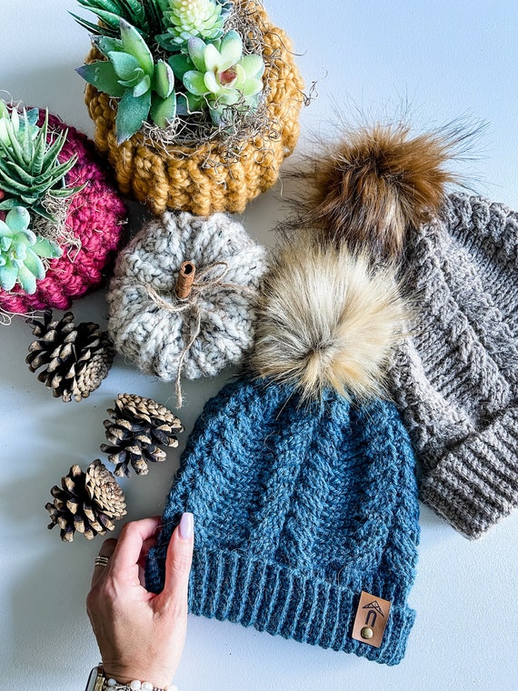 CROCHET PATTERN Braided Fishtail Toque / Pdf Digital Download