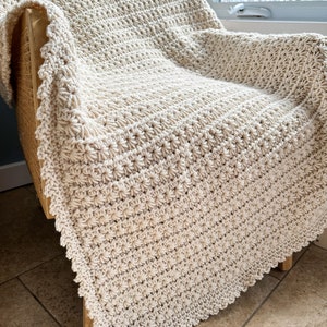 CROCHET BLANKET PATTERN Chunky Star Stitch Crochet Blanket image 5