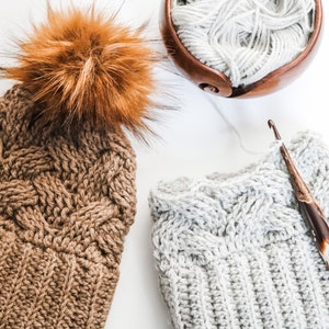 CROCHET PATTERN / Braided Crochet Hat